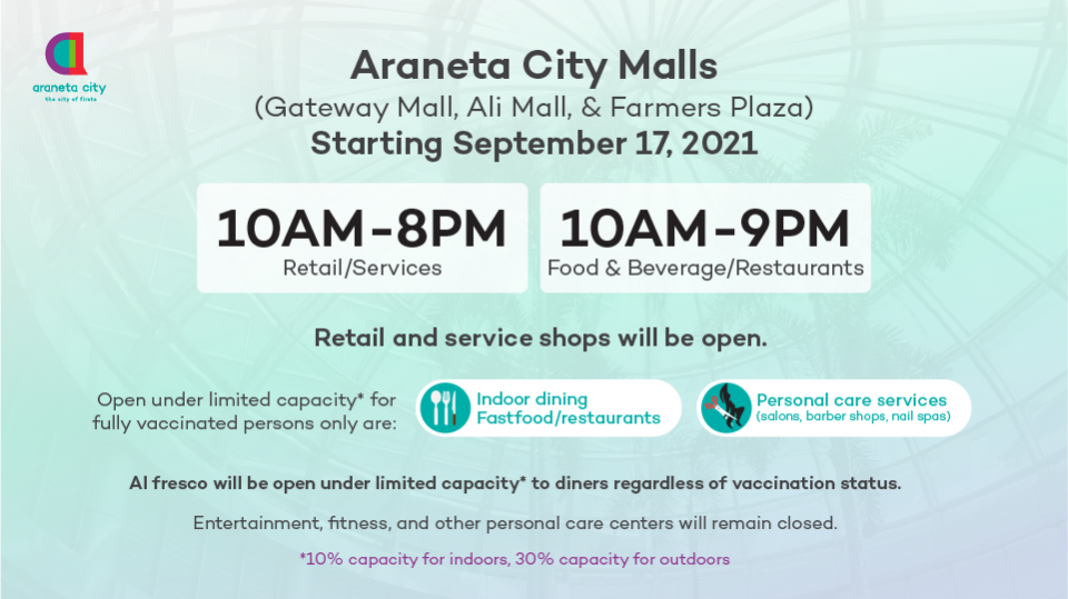 Araneta City Mall Hours