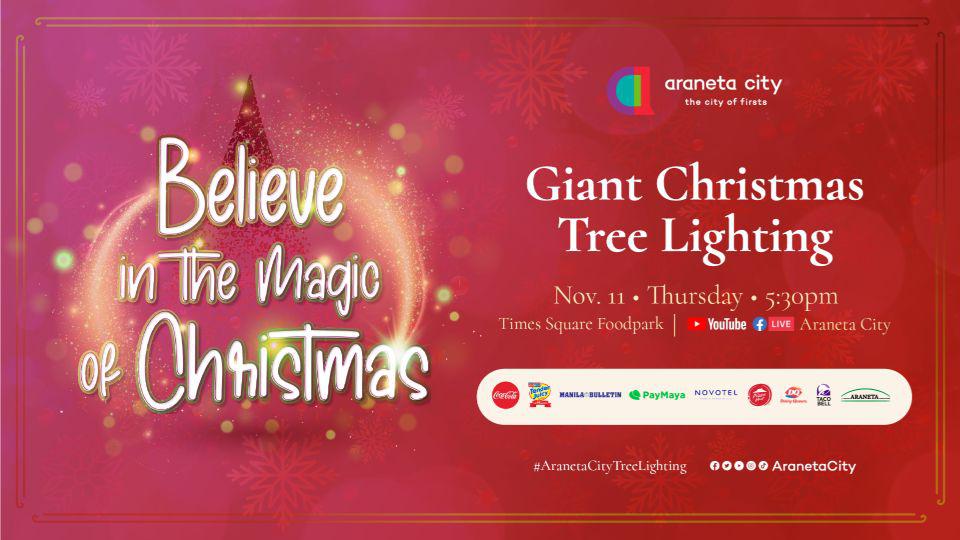 Believe in the magic of Christmas! Giant Christmas Tree lighting-171