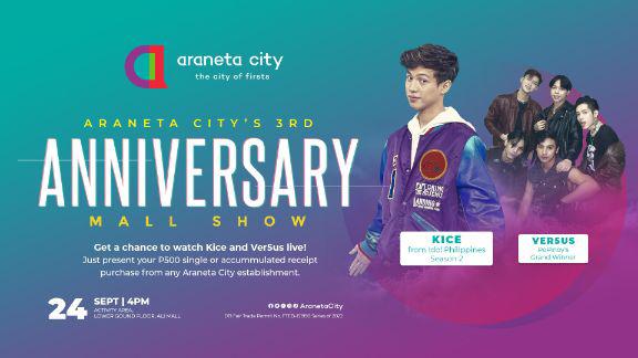 Araneta City&#039;s 3rd Anniversary Mall Show