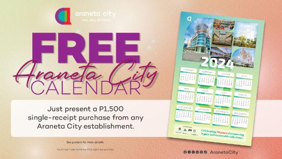 Free Araneta City Calendar Promo