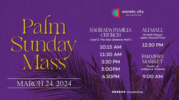 Palm Sunday Mass Schedule
