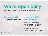 We're Open Daily