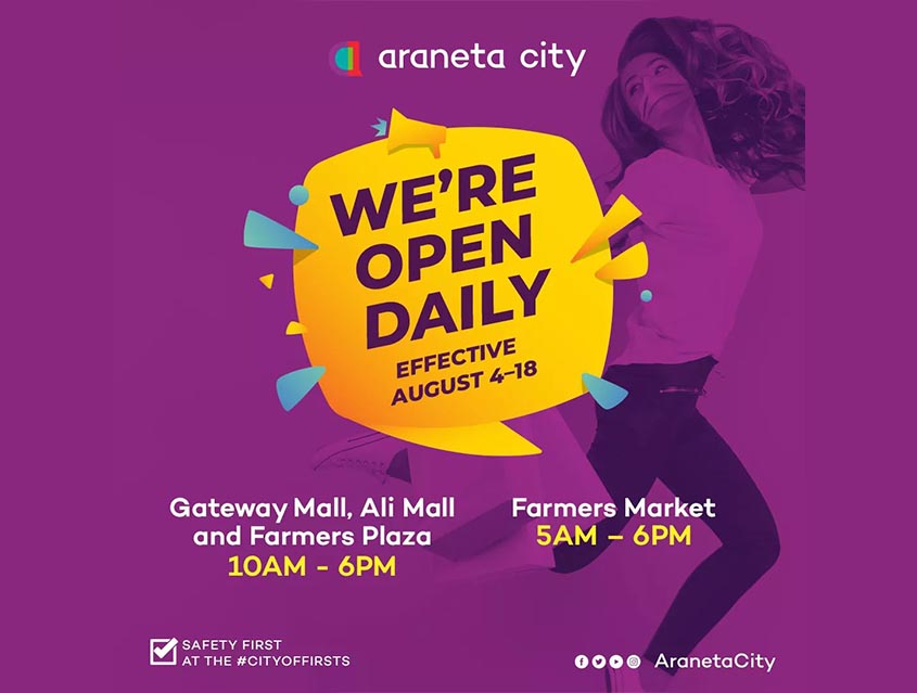 Araneta City remains open under MECQ