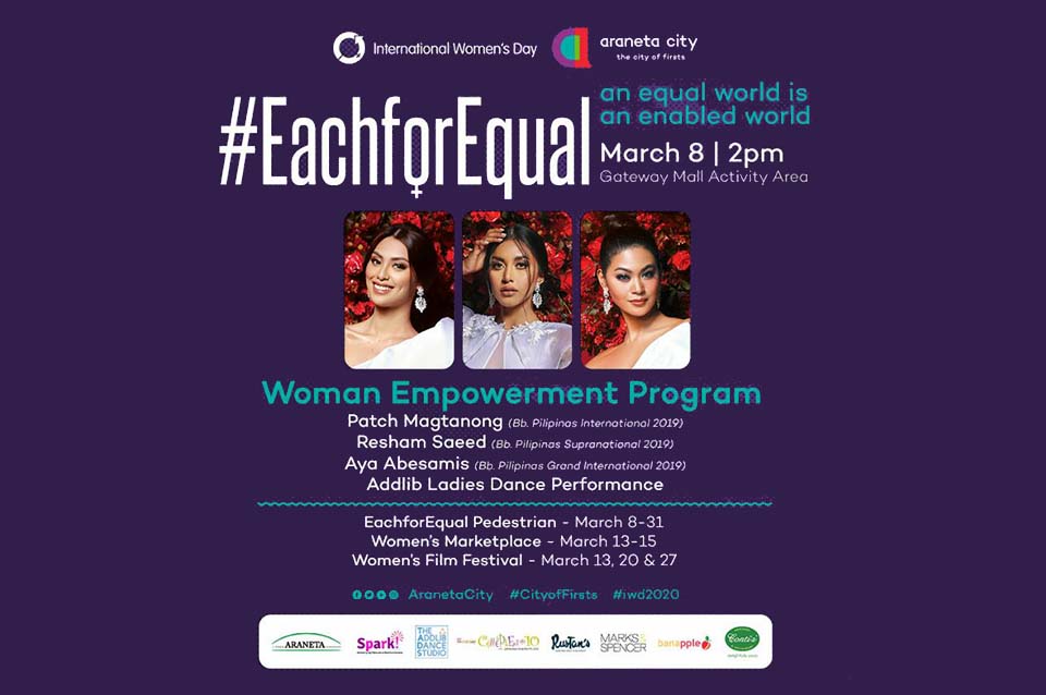 Araneta City celebrates women rights and equality with #EachforEqual