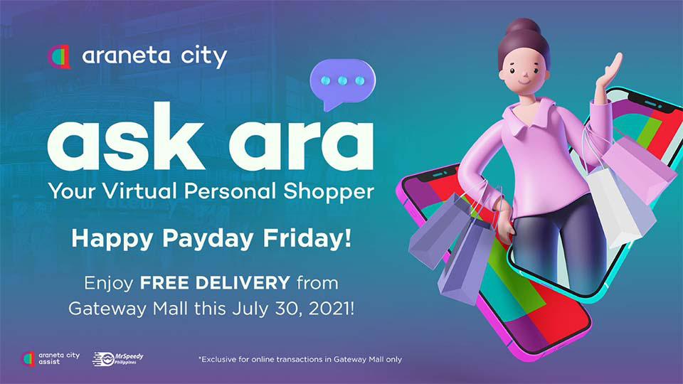 Enjoy Araneta City&#039;s 7.30 Pay Day Free Delivery Treat