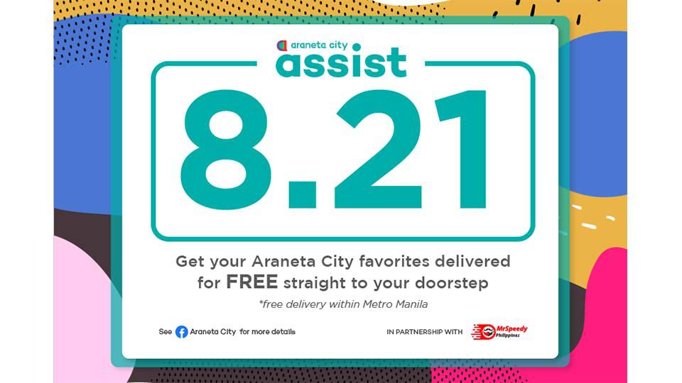 Araneta City greets MECQ with FREE DELIVERY promo