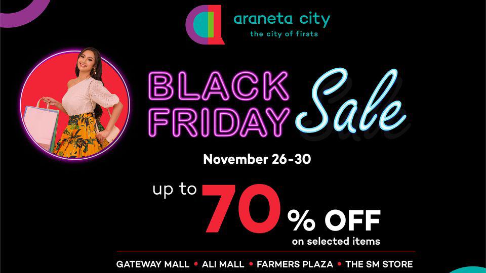 Enjoy affordable shopping with Araneta City&#039;s 5-day Black Friday Sale