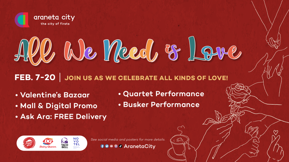 Love is in the Air this Valentine’s at Araneta City