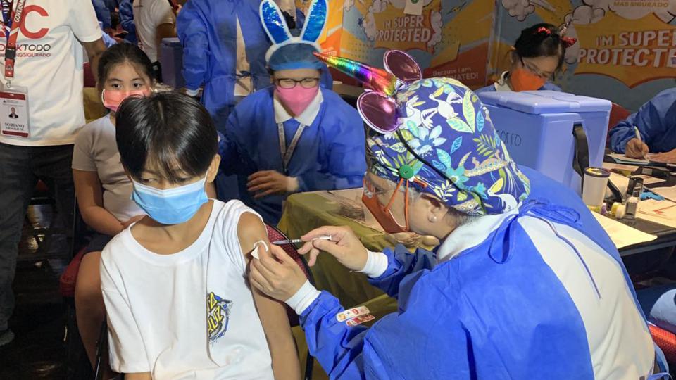 Araneta City opens New Frontier Theater for a fun COVID pediatric vaccination drive    