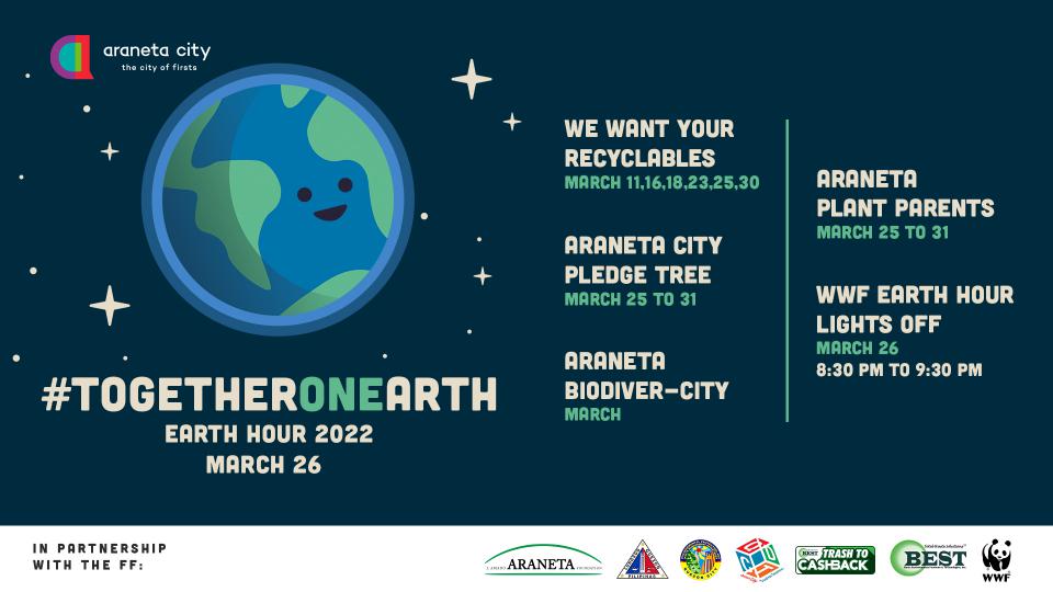 Araneta City joins 2022 Earth Hour through #TogetherONEarth campaign