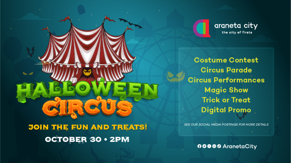 Get the chills with Araneta City’s carnival fun thrills this Halloween