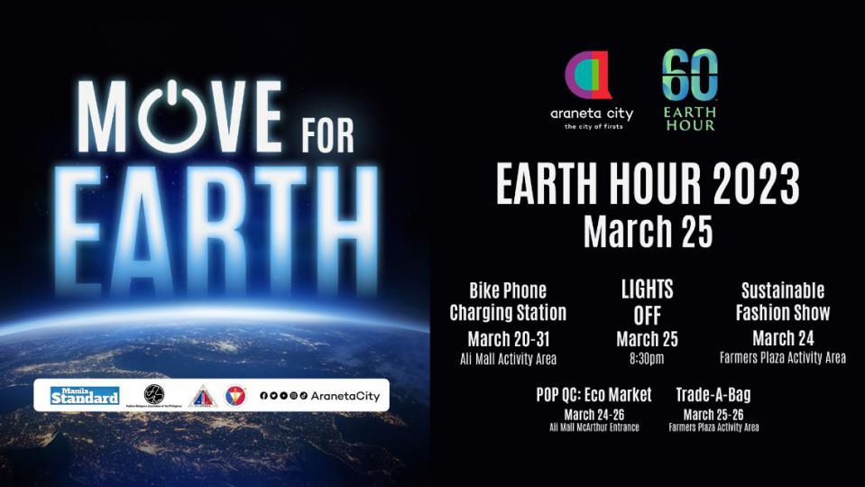 Araneta City makes a move for Earth Hour 2023
