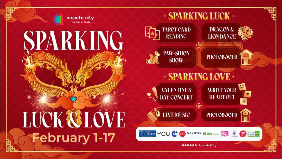 Ignite Sparks for Love and Luck at Araneta City this February