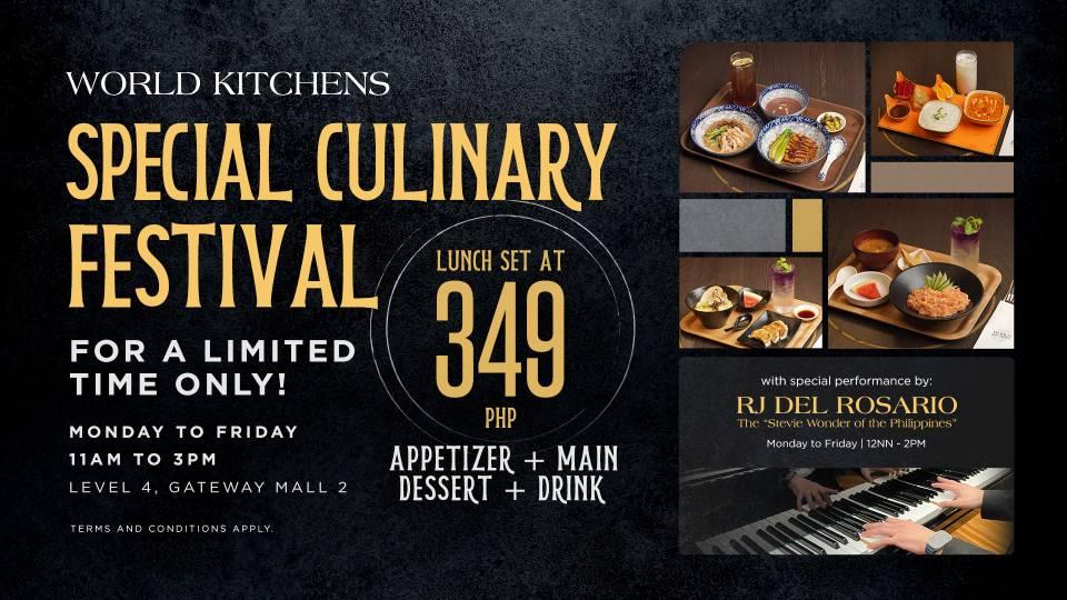 Araneta City's World Kitchens launches Special Culinary Festival