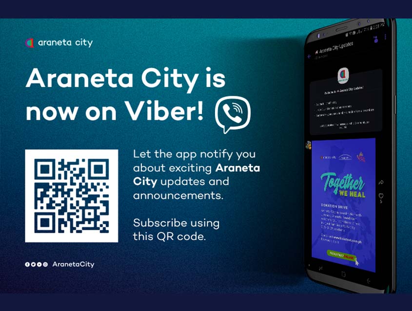 Araneta City is now on Viber!