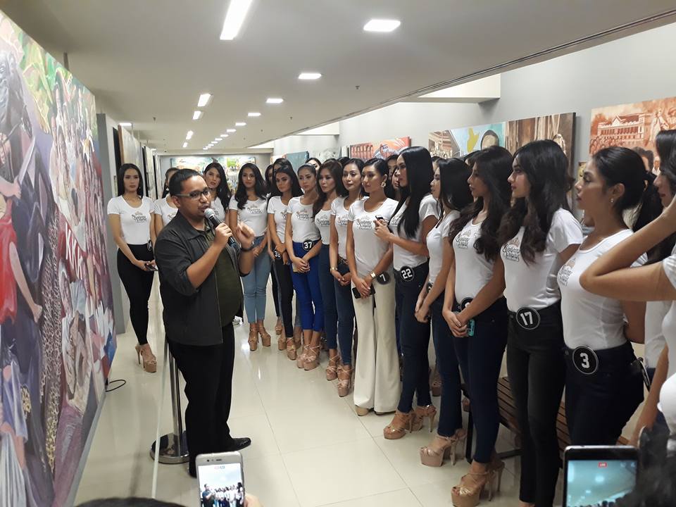 Bb. Pilipinas 2018 candidates toured art hubs around the Araneta Center