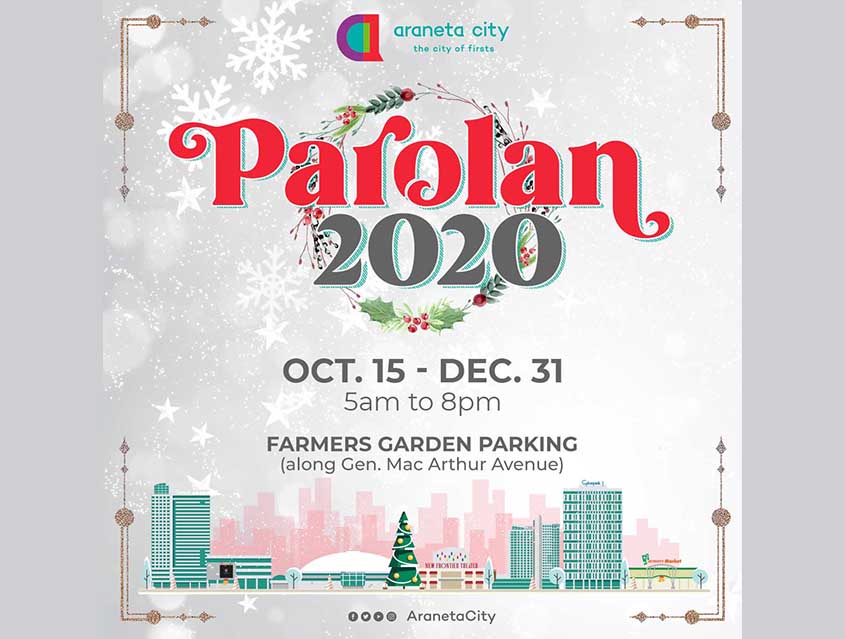 Feel the holiday cheer at Araneta City’s Parolan 2020
