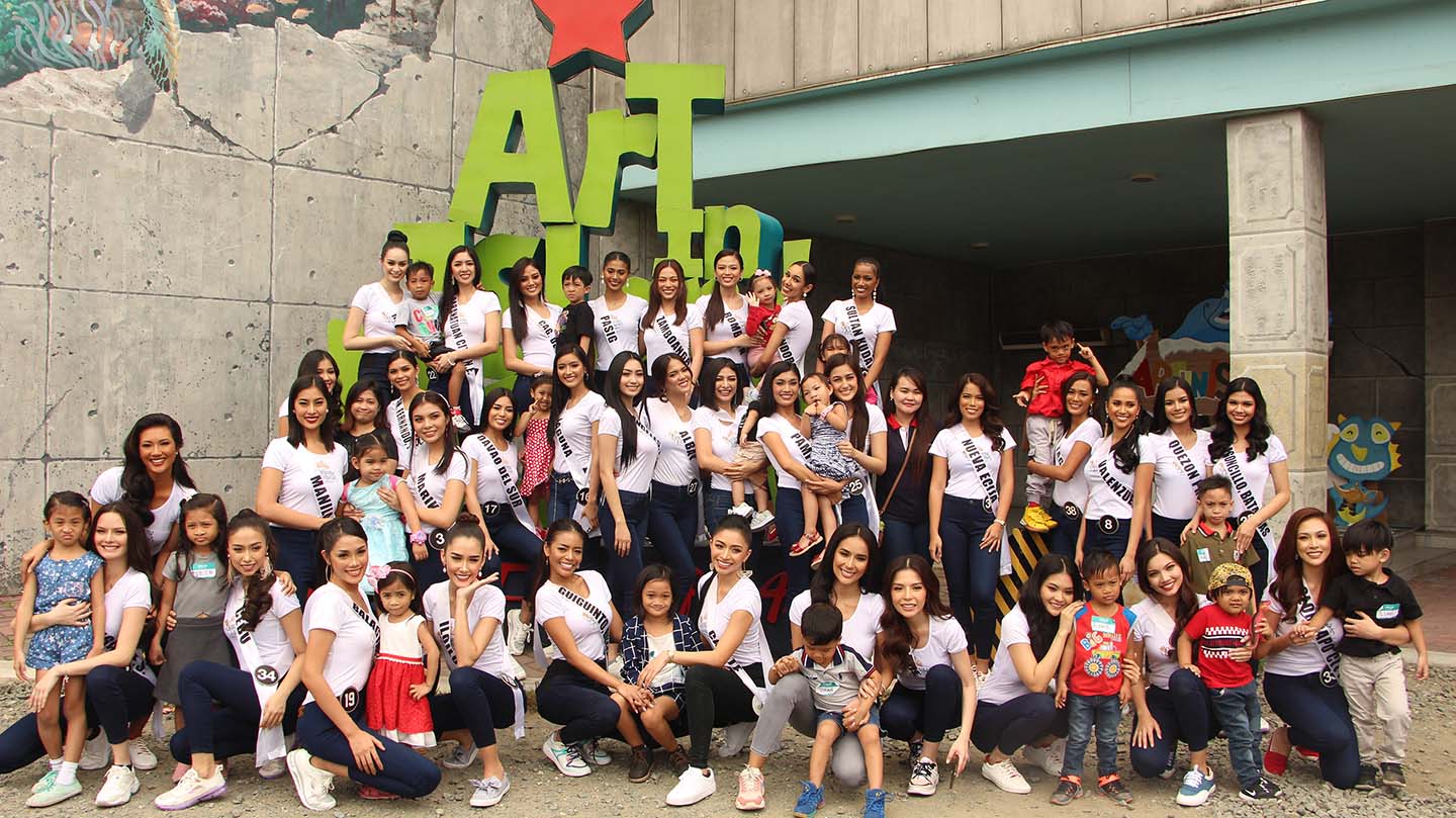 Binibining Pilipinas 2020 brings smiles to kids at interactive art museum