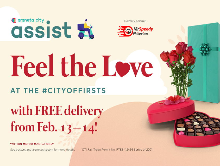 Feel the Love with Araneta City&#039;s FREE Delivery Weekend Treat