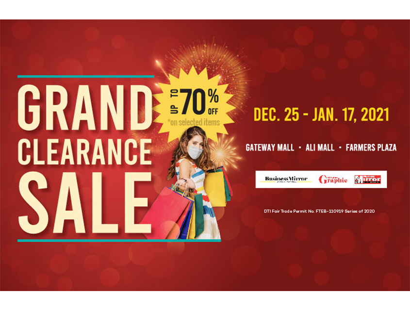 Welcome 2021 with Araneta City&#039; Grand Clearance Sale