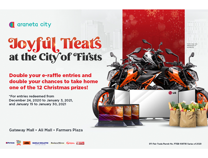 Double the chances at the Joyful Treats at the City of Firsts raffle promo