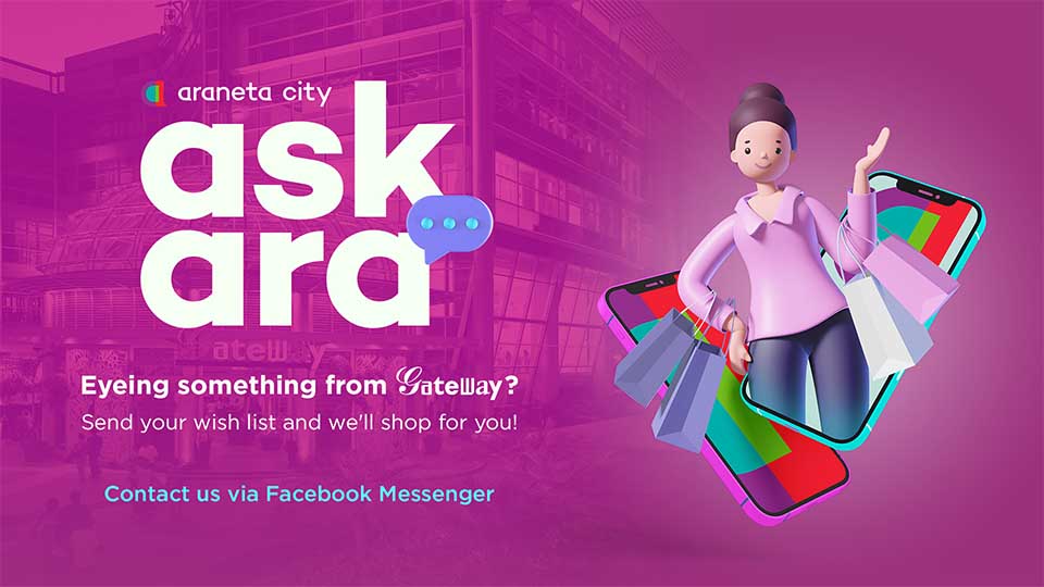 Let Araneta City do the shopping for you with Ask Ara virtual shopper