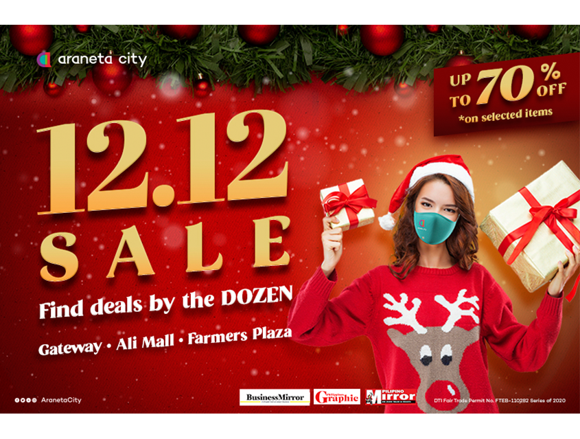 Find great deals with Araneta City&#039;s 12.12 sale