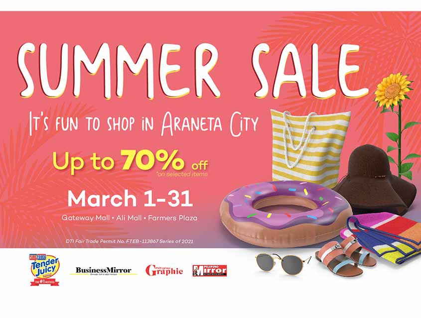 Dive into a fun summer shopping experience in Araneta City