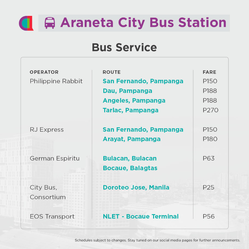 Araneta City Bus Station